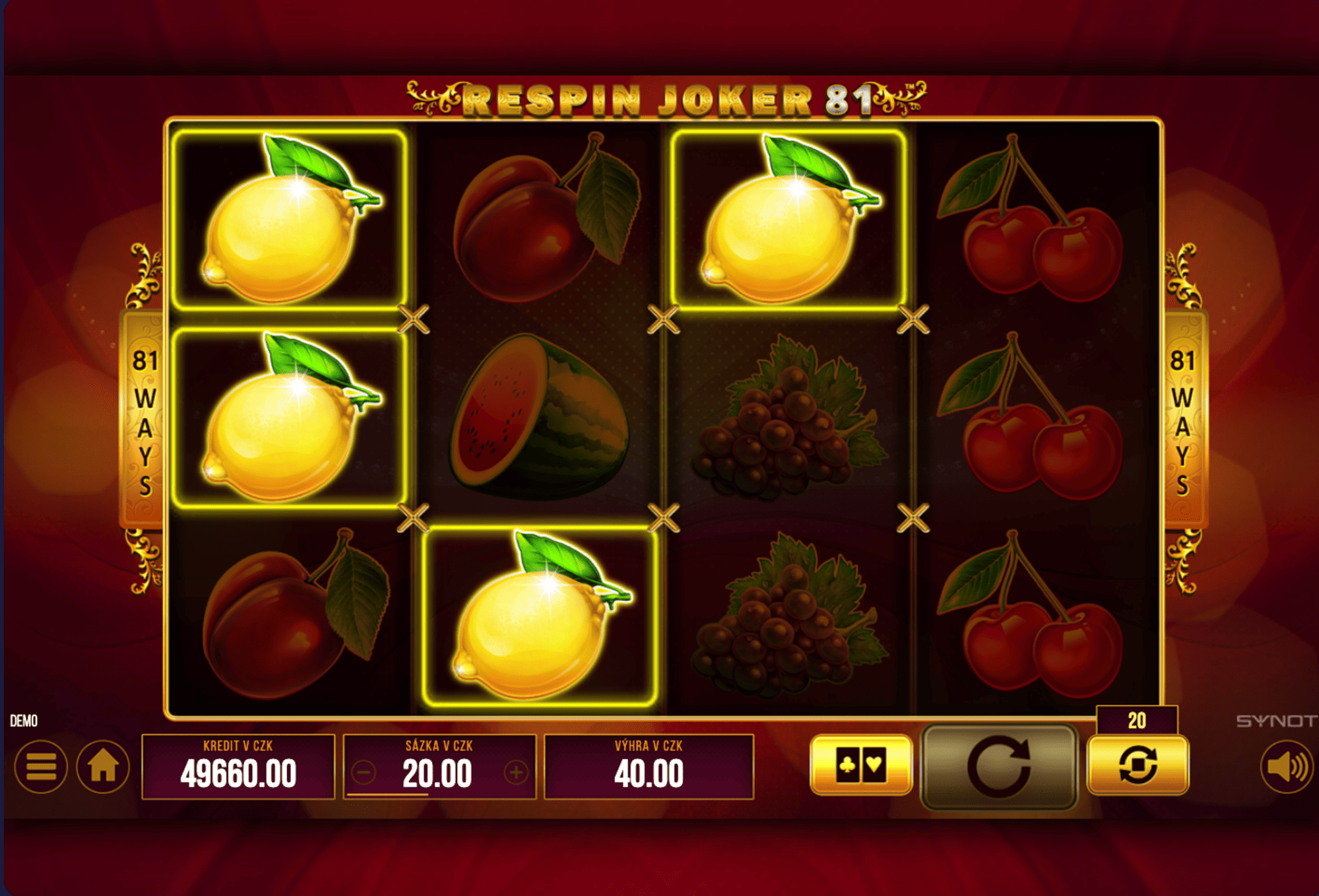 Hrát automat Respin Joker 81